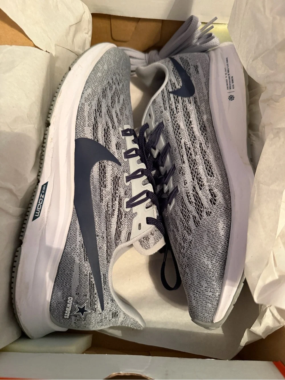 NFL Dallas Cowboys Nike Women’s Grey Running Shoes